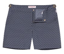 Bulldog Geometric Orb Jacquard Mid-Length Swim Shorts