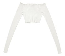 Geripptes Bardot-Layertop Zero105