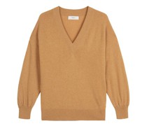Kaschmirpullover mit V-Ausschnitt