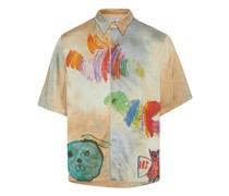Satinhemd Cartoon s/s