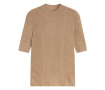 Kurzärmeliger Rollkragenpullover