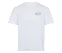 T-Shirt mit Blumenlogo