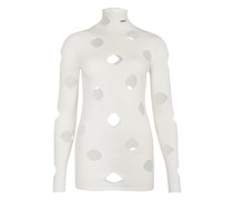 Rollkragenpullover mit Löchern