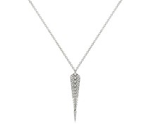 Halskette Stairway M mit Diamanten und in Silber