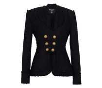 Kragenlose Tweedjacke
