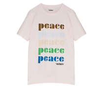 T-Shirt mit Print PEACE