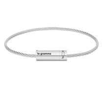 Kabelarmband Octogan le 7g poliertes Sterlingsilber & 1 Diamant