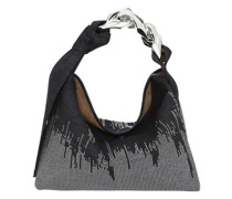 Schultertasche Small Hobo Hotfix Denim