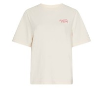 Kurzärmeliges T-Shirt mit Aufschrift Maison Kitsune