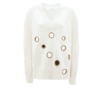 V-Pullover mit Spiegeln