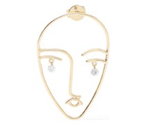 Mono-Ohrring Matisse mit zwei Diamanten