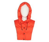 Plastron-Daunenjacke mit Kapuze