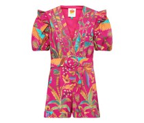 Kurzer Jumpsuit mit Motiv