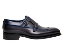 Lederschuhe mit Doppelschnalle