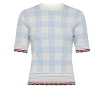 Kariertes Jacquard-Pullover