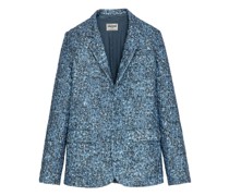 Jacke Vanille mit Pailletten