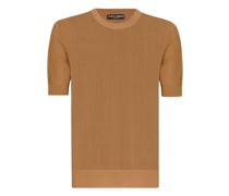 Baumwollpullover mit Logo-Etikett