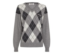 V-Pullover Argyle