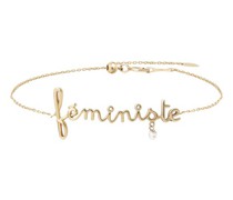 Armband Feministe mit einem Diamanten