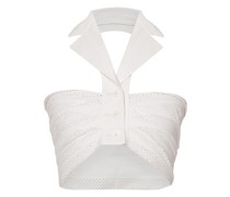 Drapiertes Crop-Top