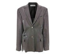 Einreihiger Blazer mit Nieten