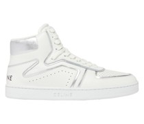 Ct-01 „z“-trainer high top sneaker in metallic-kalbsleder und kalbsleder