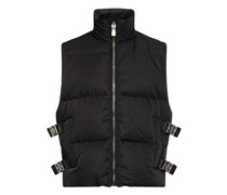 Ärmellose Daunenjacke mit Metalldetails