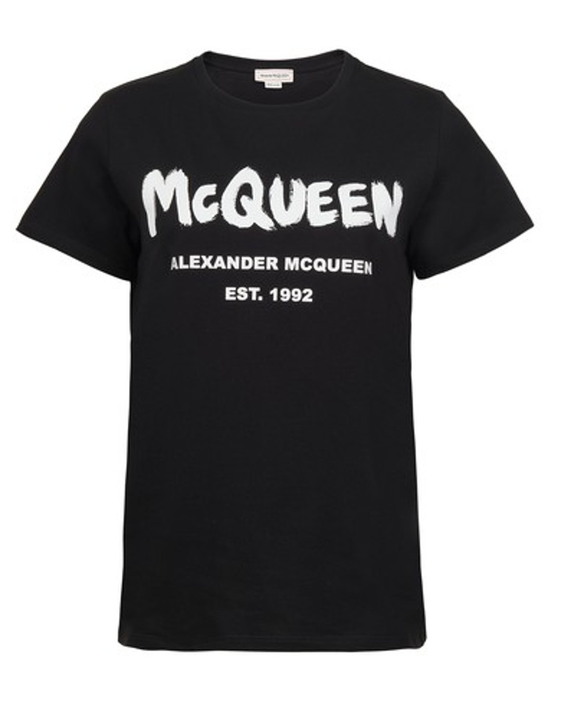 Alexander McQueen Damen T-Shirt McQueen Graffiti