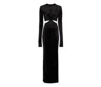 Langärmeliges Maxikleid Keyhole