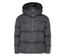 Track-Daunenjacke mit Kapuze