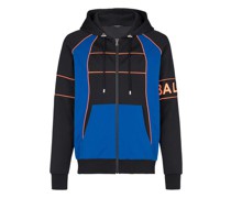 Kapuzen-Sweatshirt mit Balmain-Logoeinsätzen