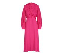 Langes Kleid Pink Shoulderpads
