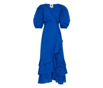 Midikleid mit Rüschen