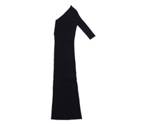 Geripptes asymmetrisches Kleid Zero304