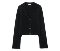 Cardigan mit Zopfmuster