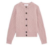 Cardigan mit Struktur-Mix, Kaschmirmischung