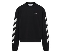 Oversize-Sweatshirt mit Rundhalsausschnitt Diag Helvetica
