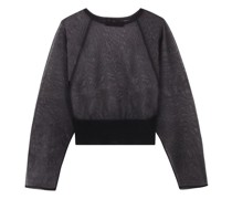 Seiden-Stricktop Romy im Bomberstil