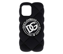 Gummicover mit Stepp-Optik für iPhone 12 Pro mit DG-Logo