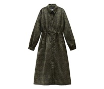 Hemdblusenkleid mit Camouflage-Print