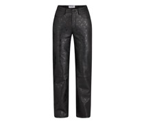 Moon Straight-Fit-Lederhose