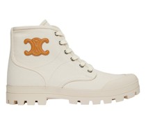 Patapans Lace Up Boot In Canvas