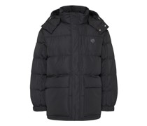 Puffer mit Kapuze und Patch Fox Head