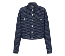 Jacquard-Denimjacke mit Mini-Monogramm