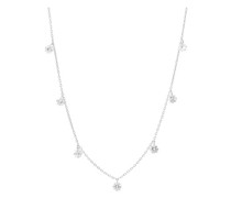 Halskette Danaé mit sieben auseinanderstehenden Diamanten