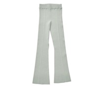 Gerippte ausgestellte Slim-Hose Zero001
