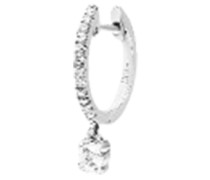 Mono-Ohrring – Kreole mit Diamantanhänger