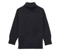 Weicher Kaschmirpullover mit hohem Kragen