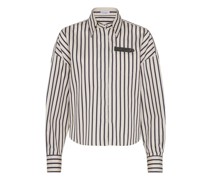 Gestreiftes Twill-Hemd