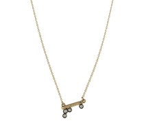 Halskette Fleurs Sauvages mit 4 Diamanten